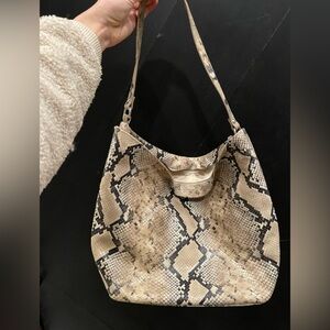 Matteo Bertoni real leather- Snakeskin Patterned Shoulder Bag